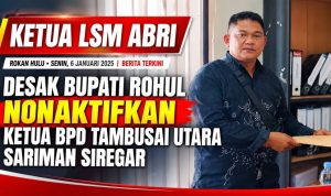 Desakan Nonaktifkan Ketua BPD Tambusai Utara